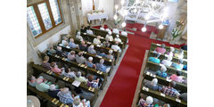 Nachfeier des Mährisch-Neustädter Wachsstockfestes an der Weingartenkapelle (Foto: Karl-Franz Thiede)